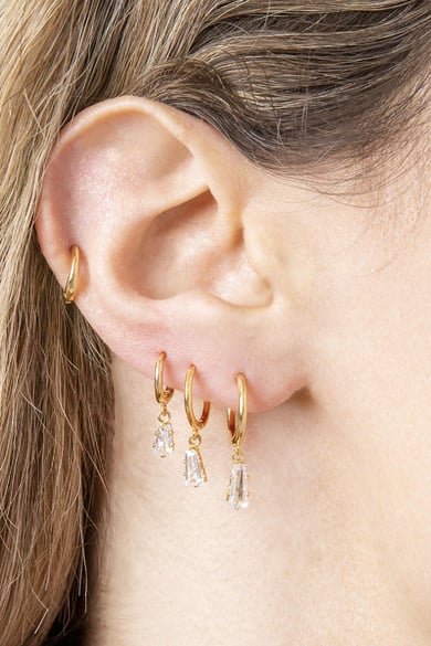 Set de pendientes Endless Negro Cobre h5 Imagen2